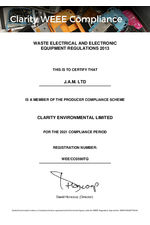 WEEE Directive Certificate