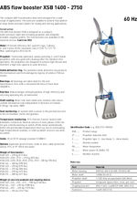 ABS flow booster XSB 1400 - 2750