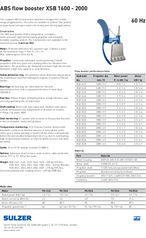 ABS flow booster XSB 1600 - 2000