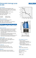 XJ 900 60Hz data sheet