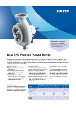 New SNS Process Pumps Range