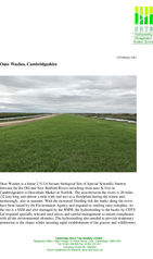 Ouse Washes Case Study