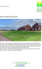 Roman Heights SUDS pond Case Study