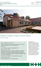 Sawston College, Cambridge: Science Wing construction