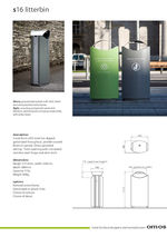 s16 litter bin data sheet