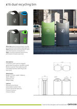 s16 dual recycling bin data sheet