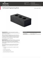 Perforated engineering brick datasheet