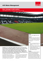 Channel drainage, Stadium MK