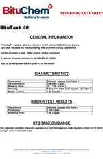 Bitutack 40 data sheet