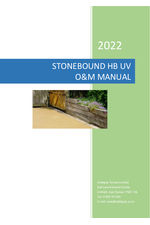 Stonebound HB UV O&M manual