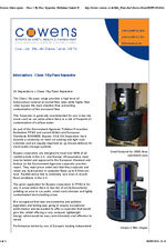 Cowens Class 1 By-Pass Separator