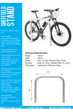 Sheffield bike stand specifications