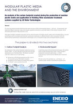 Modular plastic media and the environment