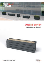 Agora recycled plastic bench