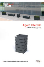 Agora  recycled plastic litter bin