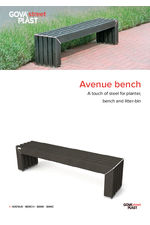 Avenue  recycled plastic bench