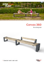 Canvas 360 recycled plastic bench