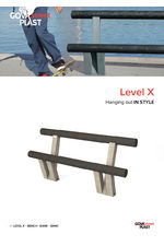 Level X recycled plastic bench
