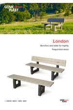 London  recycled plastic benches