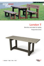 London recycled plastic outdoor table