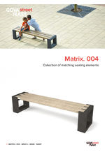 Matrix 04 recycled plastic bench 