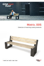 Matrix 05 recycled plastic bench