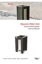 Plaza recycled plastic litter bin