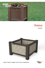 Palma recycled plastic planter