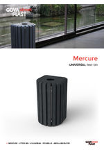 Mercure - recycled plastic litter bin