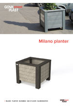 Milano recycled plastic planter