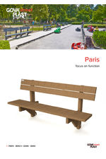 Paris recycled plastic seat