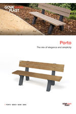 Porto recycled plastic bench