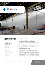 Flexiwall project: Egbert Taylor Group