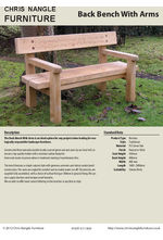 Back Bench with arms