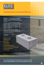 Interlocking concrete blocks
