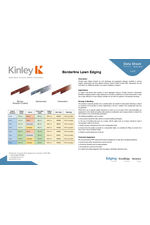 Borderline Lawn Edging Data Sheet