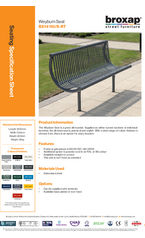 Weyburn Seat - technical data sheet