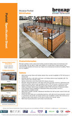 Parklet system specification sheet