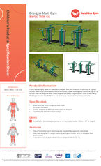 Energise Multi Gym BX/SG 7005-GG - Technical data sheet