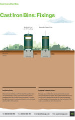 Cast iron bins: Fixings