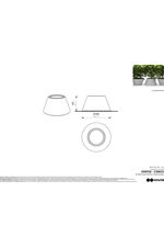 Conics planter CON702 - Technical drawing