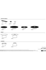 Conics street furniture range - Technical drawings