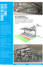 Double decker two tier cycle racks