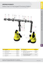 Delta Dual V3 Packaged Pumping Station pipework schematic 190123