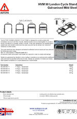 AUTOPA HVM 90 London steel cycle stand