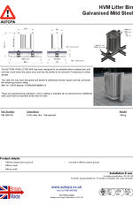 AUTOPA HVM litter bin