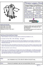 Chest press & pull down data sheet