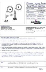 Two wheel spinner data sheet
