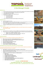 A Site Manager's Guide to Topsoil and Subsoil