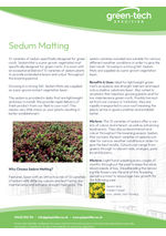 Sedum Matting DataSheet